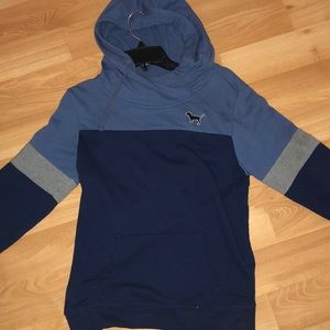 Navy and Grey Hoodie from Pink